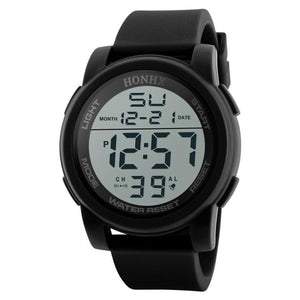 HONHX Hot Sale Men's Digital Wrist Watch Rubber Band Waterproof Stopwatch Date Clock Men LCD Military Watches Relogio Reloj #Z