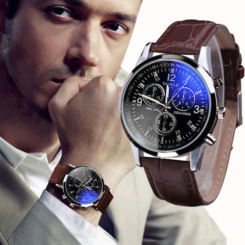 Hot Sale Luxury Fashion Watches Men Watch Leather Strap Military Sport Casual Quartz Wristwatches Male Clock Relogios Masculinos