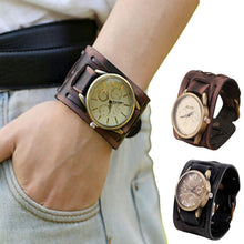 Load image into Gallery viewer, New Fashion Men's Women Vintage Retro Punk Rock Leather Bracelet quality watches