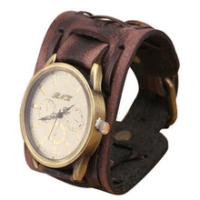 Load image into Gallery viewer, New Fashion Men's Women Vintage Retro Punk Rock Leather Bracelet quality watches