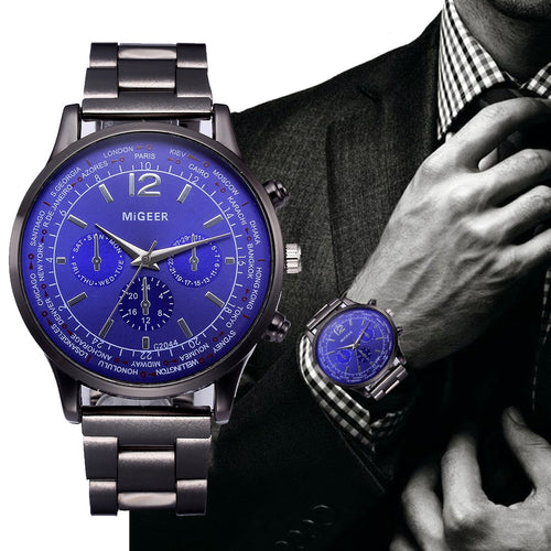 Luxury Mens Watches Top Brand Stainless Steel Quartz Watches Relogio Masculino